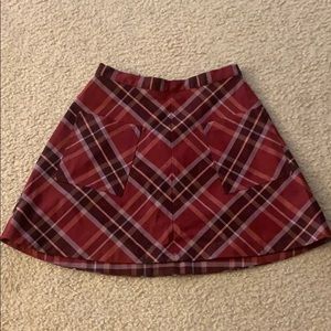 Urban outfitters plaid skirt size 0